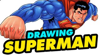 Drawing SUPERMAN dibujar a Superman