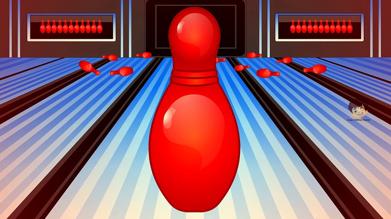 Learn colors with colors bowling game - Nursery children learn colors videos kids Learning Videos