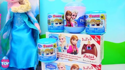 Frozen Surprise Eggs and Fashems with Shopkins Season 2 Blind Bags Surprise Toy Friends STF