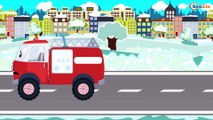 Cartoon for kids - The Fire Truck Snow Adventures with Cars - Cars and Trucks Cartoons Episode 45