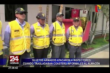 Sujetos atacaron a inspectores para recuperar coasters informales
