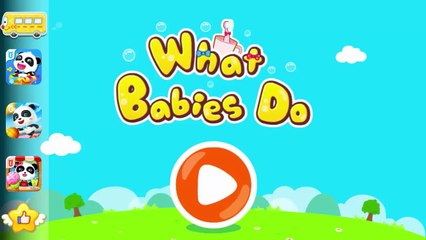 Games for kids Baby Panda´s Daily Life Learn Words With Panda Kids games free Animation Cartoon