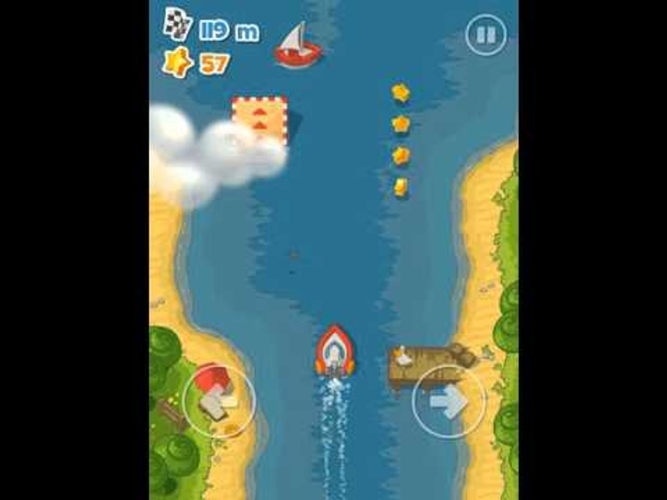 Little Boat River Rush iOS Gameplay