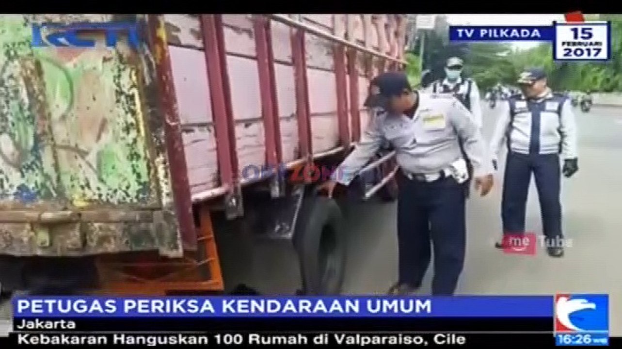 Razia Angkutan Umum, Sejumlah Kendaraan Ditahan