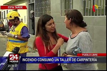 Pueblo Libre: incendio consumió taller de motos en Av. La Marina