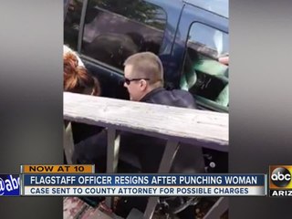 Flagstaff officer caught punching woman in face resigns before termination