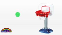 LEARN COLORS WITH BASKETBALL ANIMATION   COLOR ANIMATION FOR CHILDREN   KIDS LEARNING VIDEOS