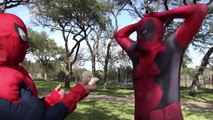 Deadpool Vs Spiderman Vs Iron Man - Real Life Superhero Fights - Epic Battle Round 1