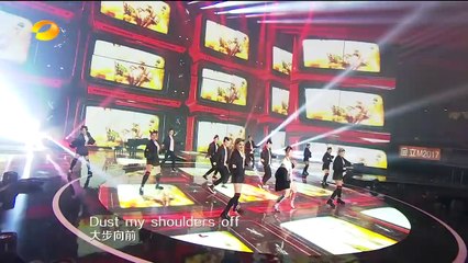 《上星20周年湖南卫视2017跨年演唱会》Part3 华晨宇《Here we are》又是神改编 娜式RAP强势洗耳来袭【湖南卫视官方频道】