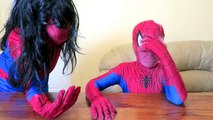 Spiderman vs Joker vs T-Rex vs Spidergirl- T-Rex Attacks Spiderman! - Funny Superheroes :)