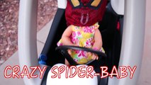 Superhero BABY Spiderman Drives Police Cozy Coupe Fail Crashes Spiderman IRL Police Little Tikes Car