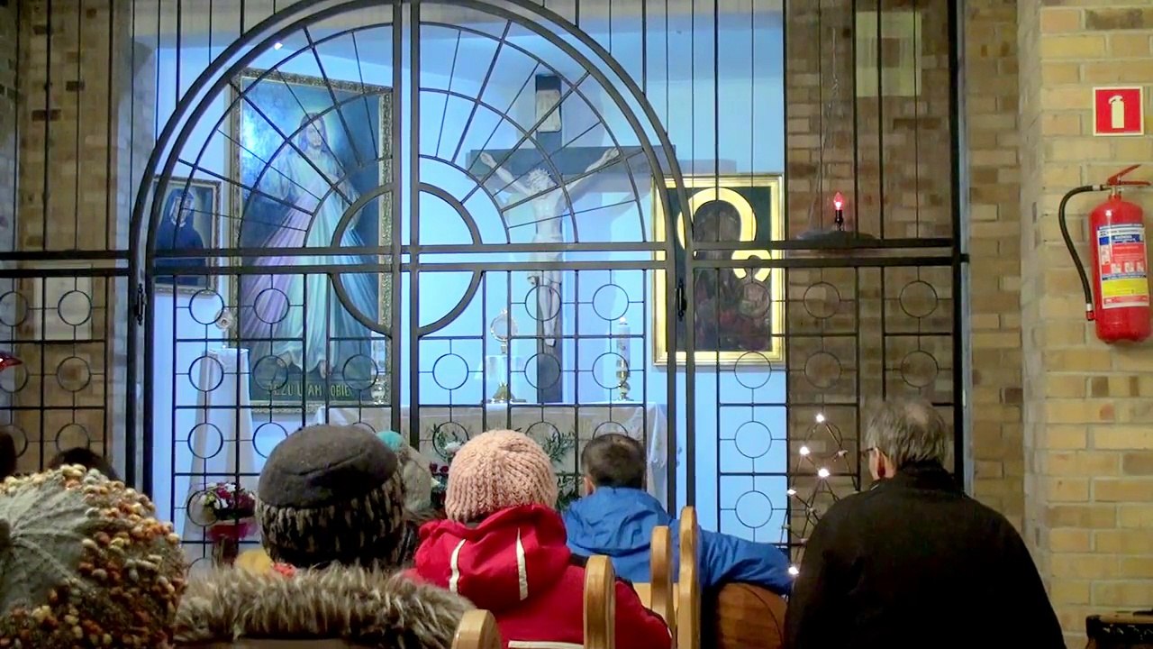 Adoracja Najświętszego Sakramentu w kościele św. Maksymiliana w Lubinie  4.01.2017.