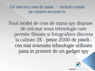 Camera Profesionala DVR Mascata in Ceas de Mana, Rezolutie 2K,128Gb, Reportofon, Sunet UltraClear