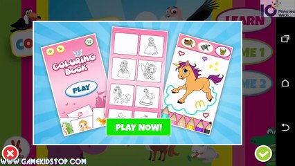 Learn to name color animal, fruit - Learning colors for kids and little babies