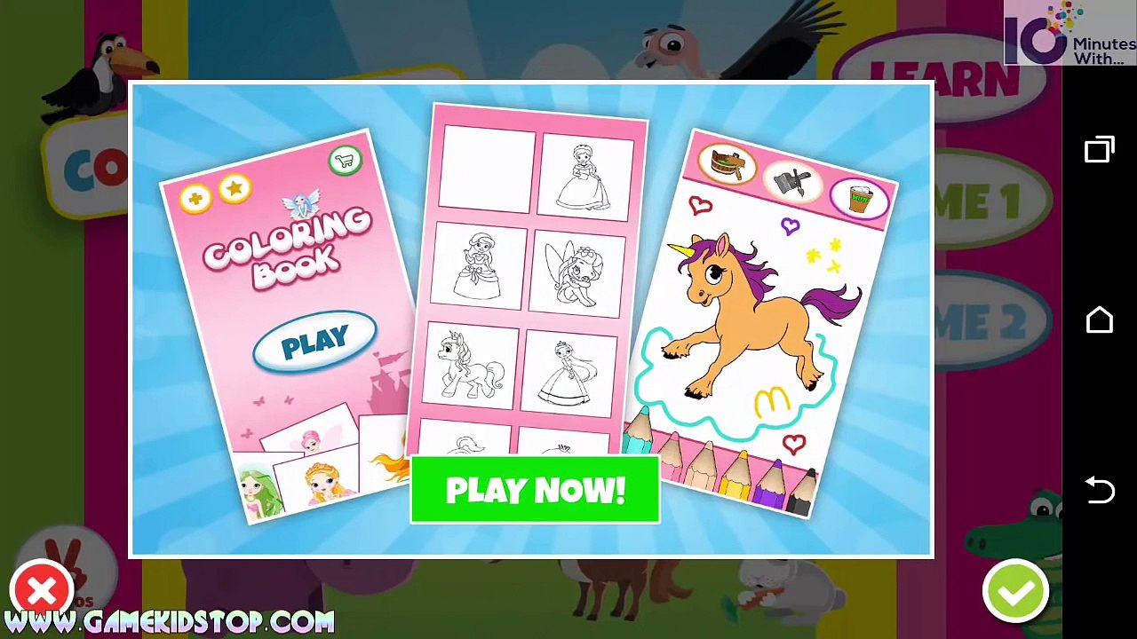 Learn to name color animal, fruit - Learning colors for kids and little babies