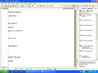 C LANGUAGE  FIND SUM OF 100 EVEN NUMBERS PROGRAM