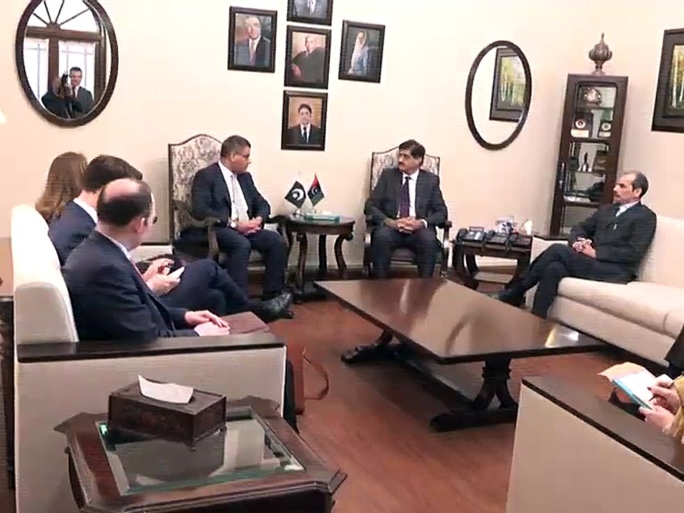 Sindh Chief Minister Syed Murad Ali Shah meets British under Secretary of State for Foreign Affairs Mr Alok Shar