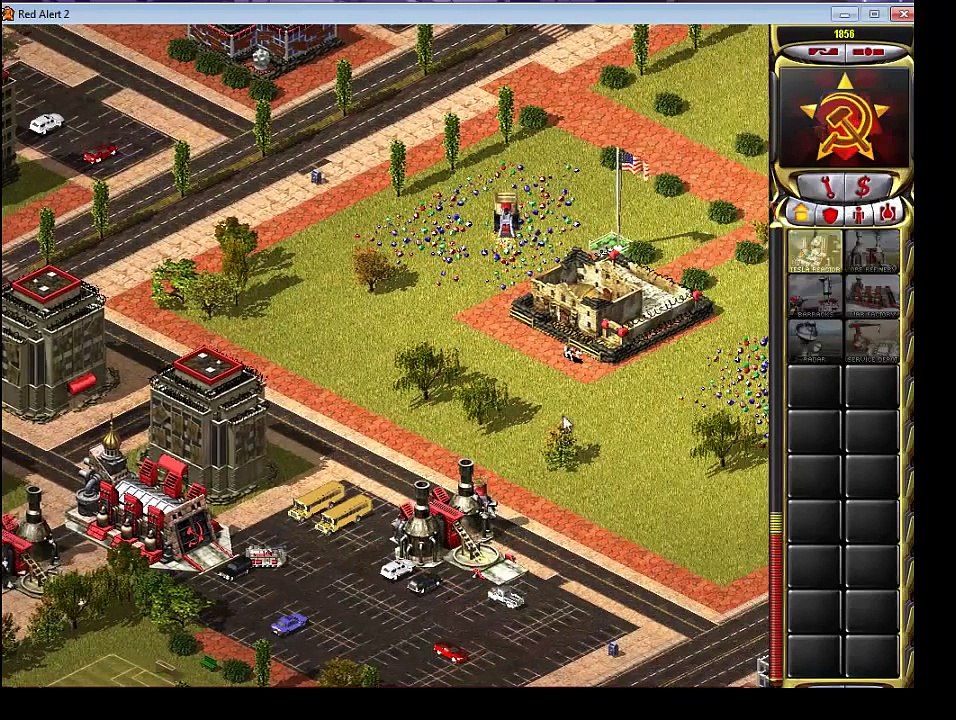 Command & Conquer Red Alert 2 - Strategy on The Alamo