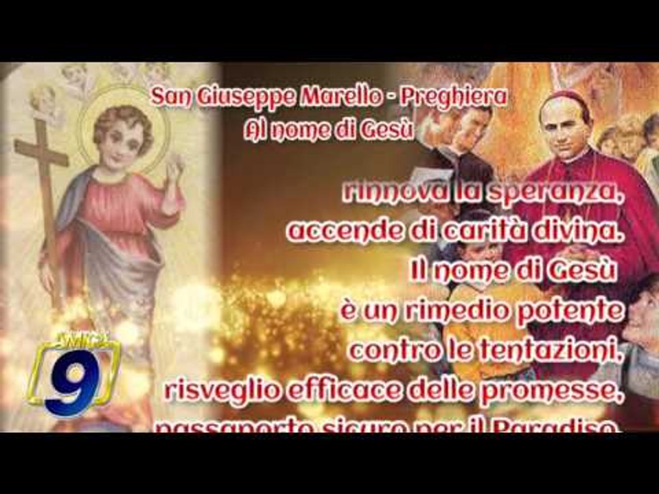 Totus Tuus | San Giuseppe Marello – Preghiera "Al nome di Gesù"