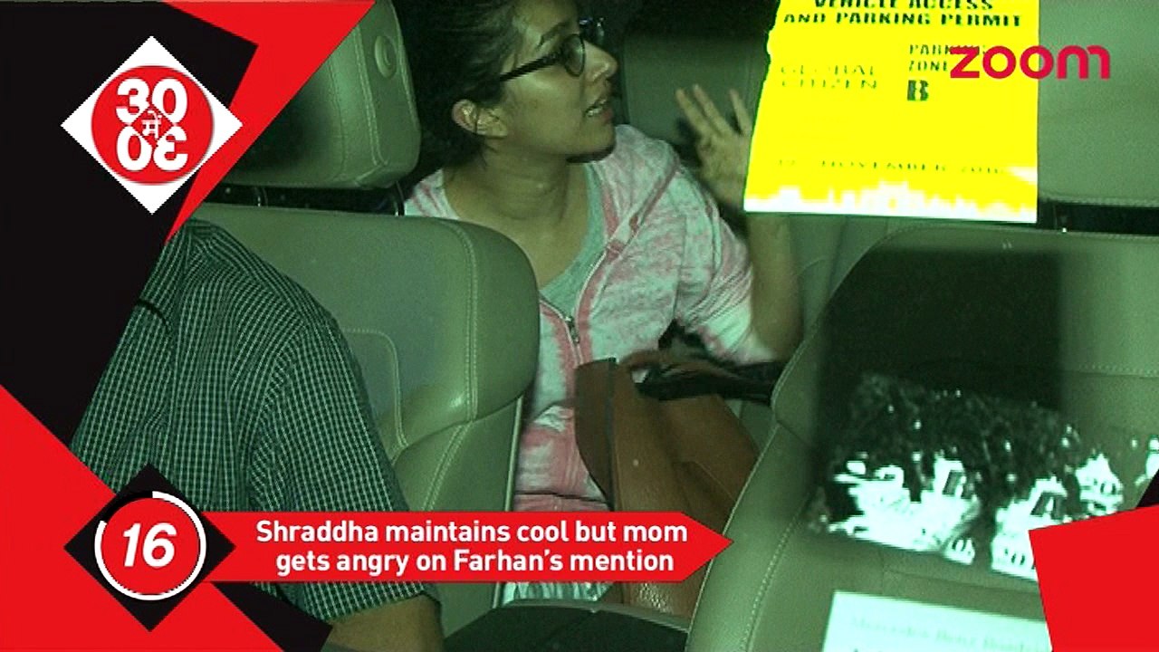 Shraddha's Mother Loses Calm On Being Asked About Farhan, Varun Ignores Talking About Natasha