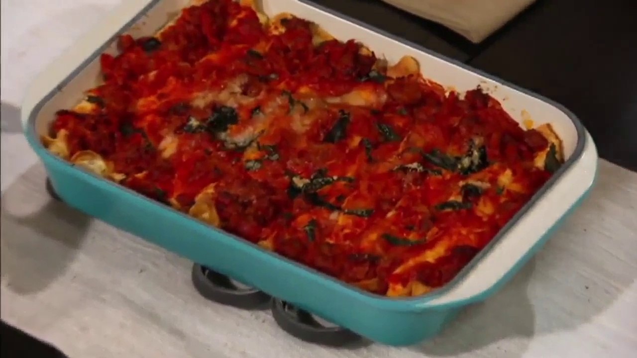 Gefüllte Manicotti (Pfannkuchen)