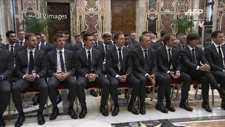 German football team meets Pope before Italy friendly