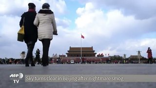 Sky turns clear in Beijing after nightmare smog