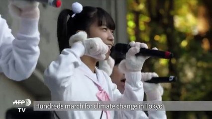 300 march for climate change in Tokyo ahead of COP21