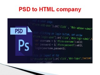 PSD to HTML company