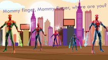 Finger Family Venom Spiderman Hulk Batman Captain America with Bike Song Daddy Finger Nursery
