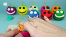 Learning Colours with Play Doh Apples Smiley Face with Bananas Strawberry Pear Molds Fun & Creative