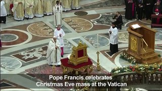 Pope Francis urges compassion for children at Christmas