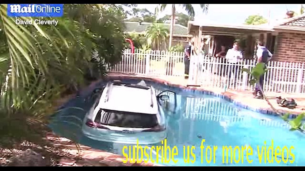 http://www.dailymail.co.uk/video/news/video-1386669/Woman-loses-control-crashes-car-backyard-pool so awful.