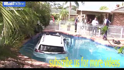 http://www.dailymail.co.uk/video/news/video-1386669/Woman-loses-control-crashes-car-backyard-pool so awful.