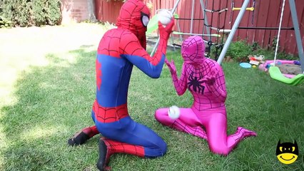 Frozen Elsa Loses Her BIKINI Prank in Pool Spiderman Toys vs Joker Toilet Superhero in real life