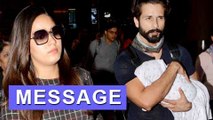 Shahid Kapoor PROTECTS Daughter Misha From Media  Mumbai Airport  SPOTTED