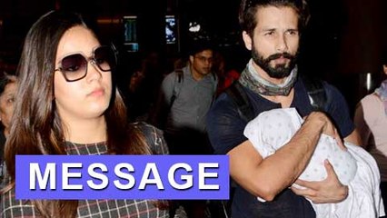 Shahid Kapoor PROTECTS Daughter Misha From Media  Mumbai Airport  SPOTTED