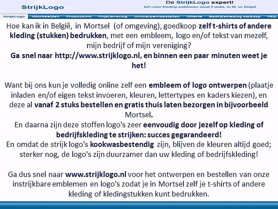 Zelf kleding bedrukken Mortsel