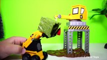 Mighty Machines CAT Mini Crane Construction Playset, Mini Forklift, Mini Dump Truck Lots of Toys