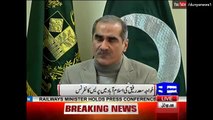 Khawaja Saad Meets the Press in Islamabad - Announces Mega Railway Projects