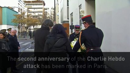 Second anniversary of Charlie Hebdo attacks marked in Paris