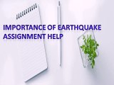 Importance of Earthquake Assignment Help - My Homework Help Online