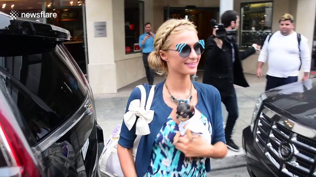 Paris Hilton spotted in Beverly Hills