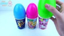 Learn Colours Surprise Toys Cups and Balls Eggs Paw Patrol Talking Tom Pony Minions