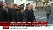 Deux ans après, sobres commémorations à Paris des attentats contre Charlie  Hebdo et l'Hyper Cacher