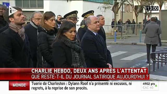 Deux ans après, sobres commémorations à Paris des attentats contre Charlie Hebdo et l'Hyper Cacher