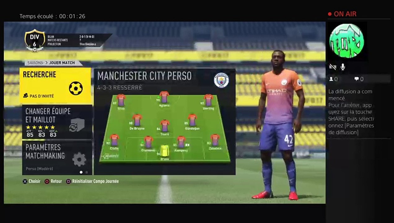 Diffusion PS4 en direct de Yassami07
