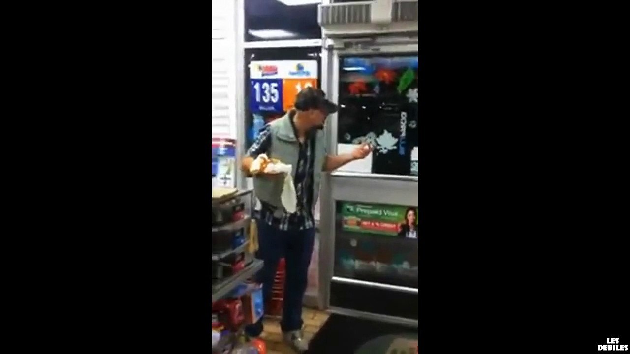 Ko d'un mec bourré dans une épicerie