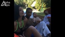 Kylie Jenner  Kissing with a Parrot 2017