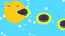 Learn Colors with Pacman Eating Oreos - Colors for Kids to Learn - Learning Videos for Children